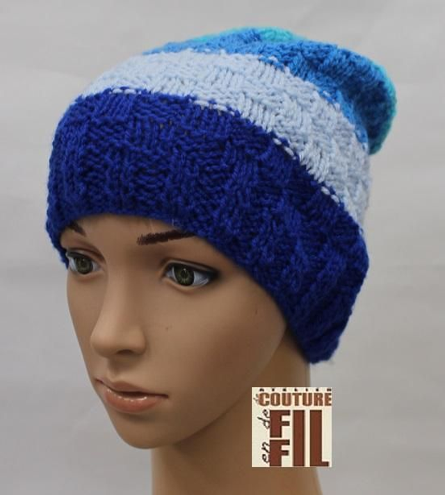  bonnet bleu et bleu ciel