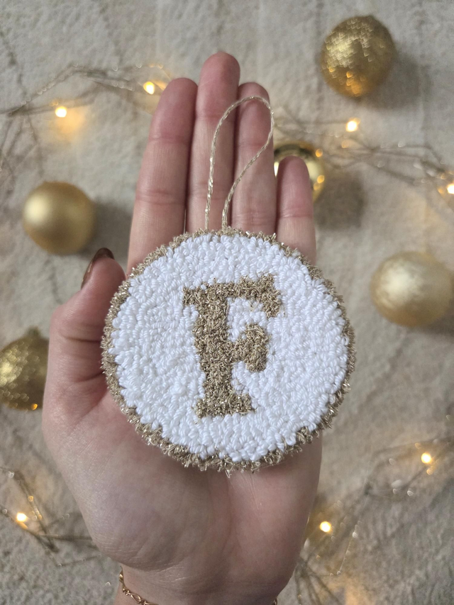 Suspension de Noël personnalisée - Initiale