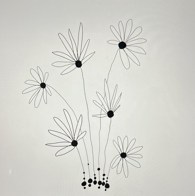 Stempel Wildblumen 4x5cm