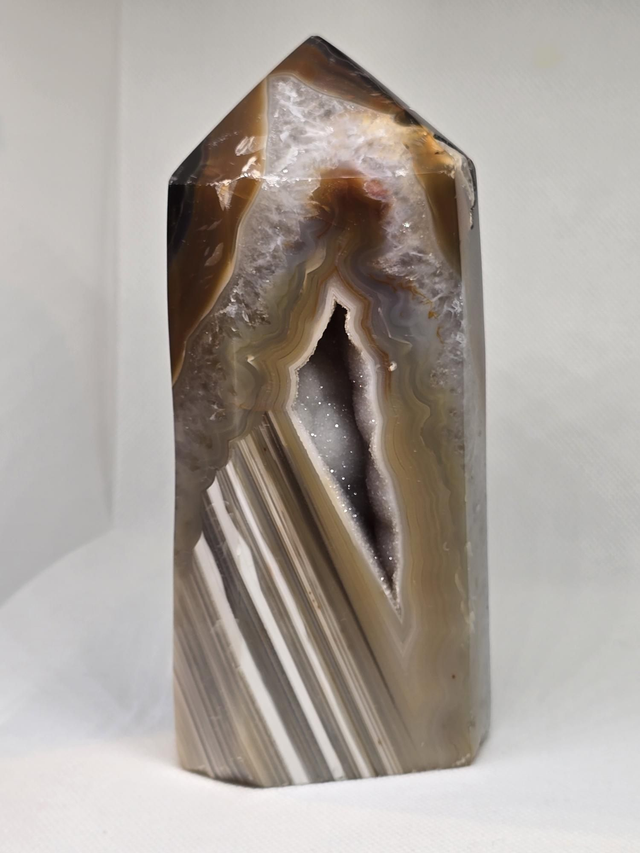 Agate cristallisée du Brésil