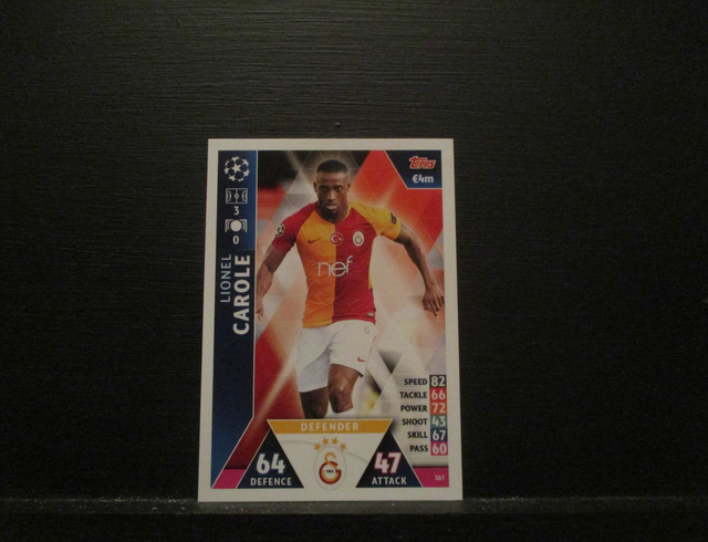 Lionel Carole - UEFA Champions League Match Attax 2018/19 Original Trading Card #367