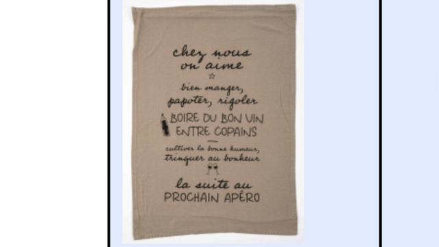 chez nous on aime : torchon