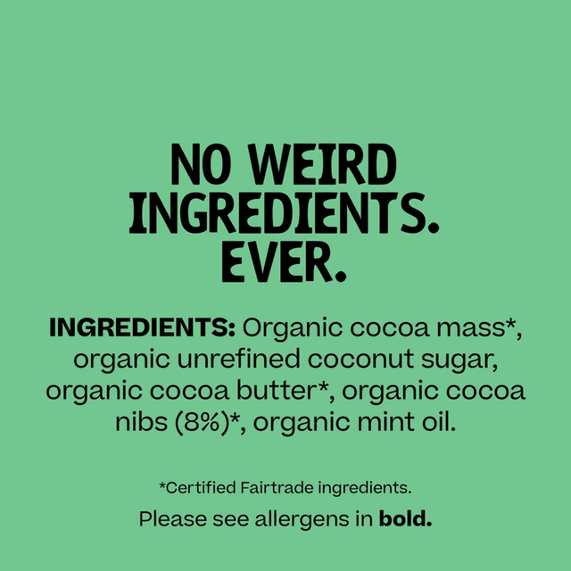 Hu Organic Crunchy Mint Dark Chocolate Bar