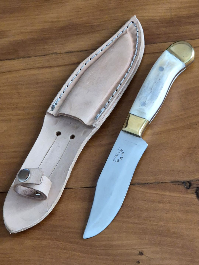 Faca Companheira Mini Bowie 4 Pol Aço Inox 420c Osso Bovino