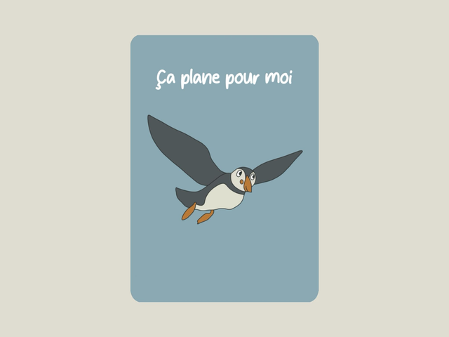 Carte postale &quot; Ça plane pour moi &quot;