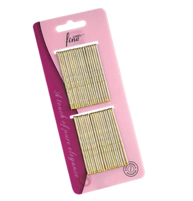 Fine Lines 40 Bobby Pins Gold Large (6143 )