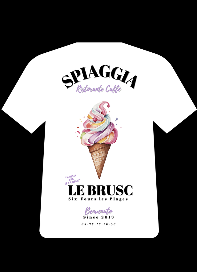 TSHIRT GLACE A L'ITALIENNE