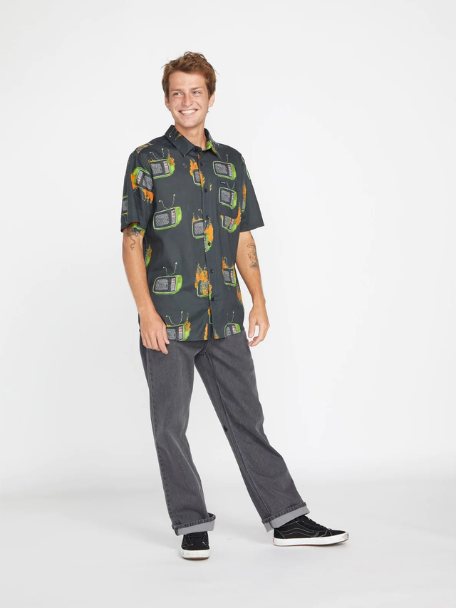 15269935 -  VOLCOM Camicia mezza manica Justin Hager Woven