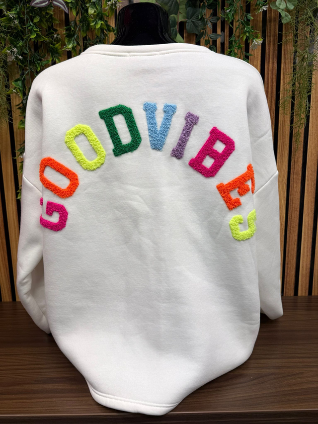 Sweater GOODVIBES - Off white