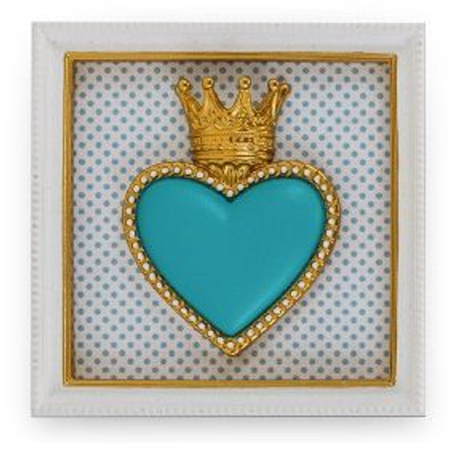 Henriette – Cornice Quadrata Ton Coeur Celeste 12,5cm