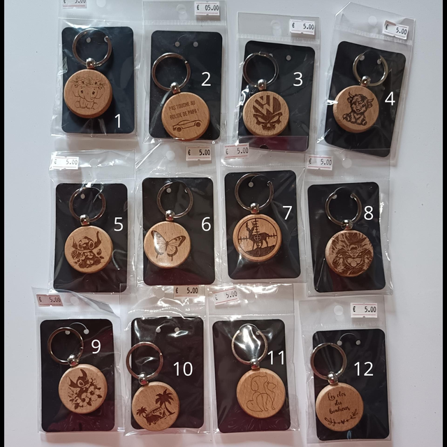 Porte clefs rond 