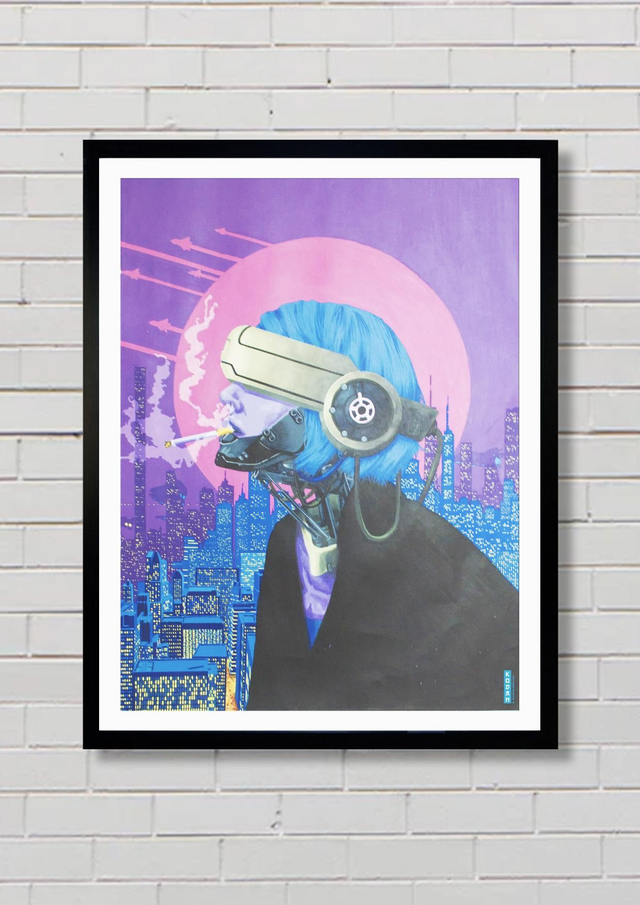 HORIZON / Peinture sur format papier