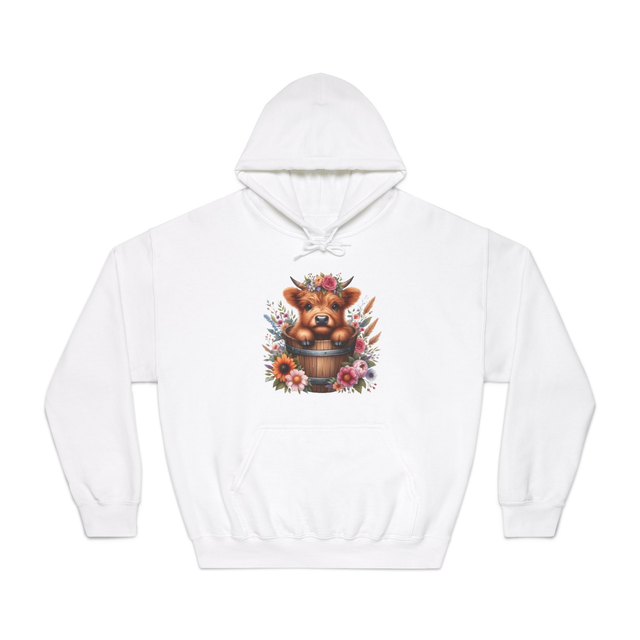 COW IN FLOWER POT HOODIE - Adroit Clothing