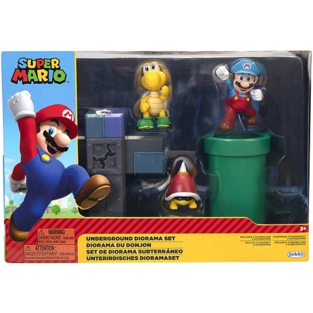 Set Diorama Super Mario Subterraneo