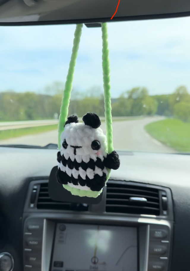 Le panda de rétroviseur