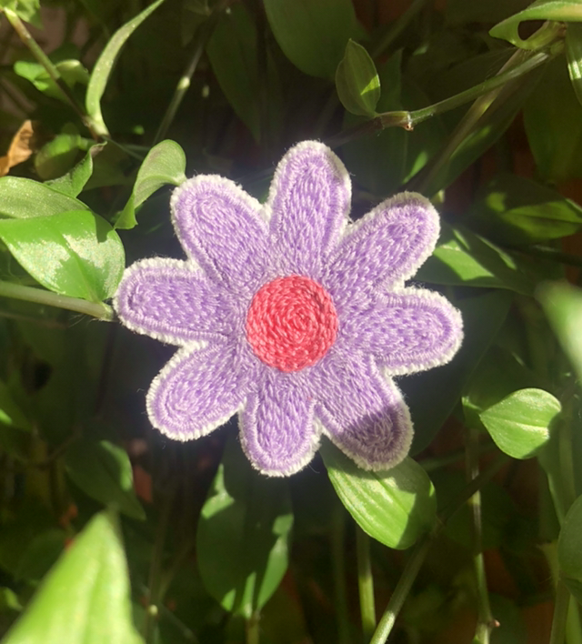 Fleur - broche &amp; écusson