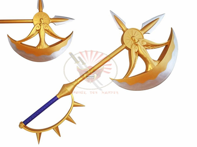 HACHE DIVINE RHITA ESCANOR DE LION DE L'ORGEUIL (en metal 118cm)