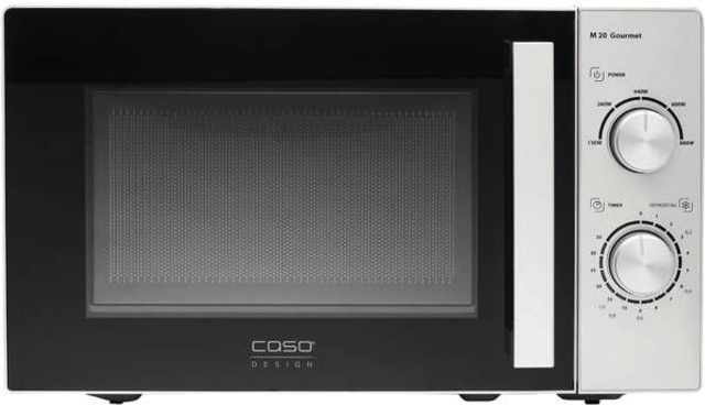 Caso Solo-Mikrowelle M20 Gourmet Polarsilber