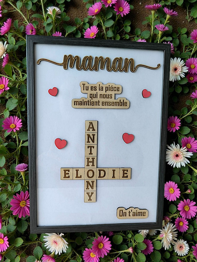 CADRE SCRABBLE MAMAN