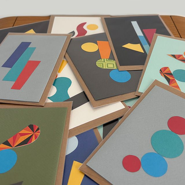 Pack de 6 cartes postales - collage