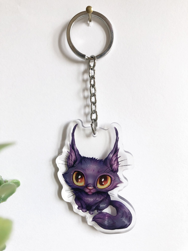 Porte-clef Chat Noir