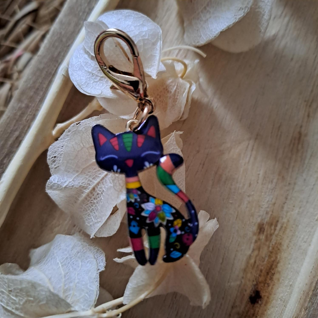 Charm fantaisie en de  forme chat