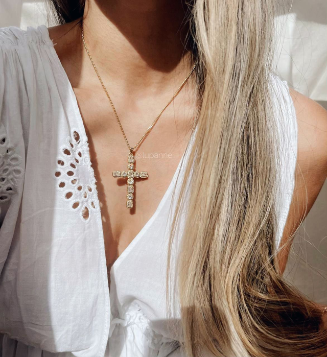 Collier Croix Santo Padre