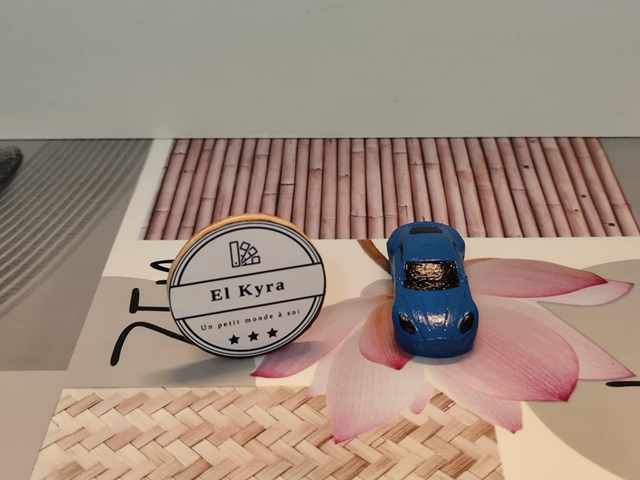 Voiture bleu