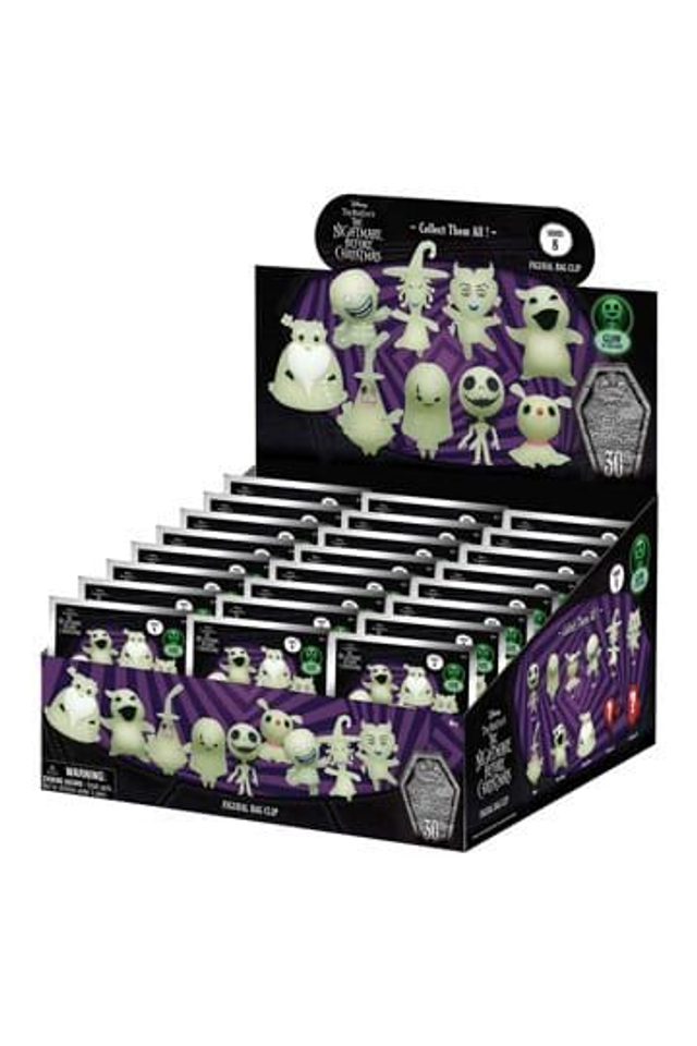 Nightmare Before Christmas: Glow in the Dark Bag Clips
