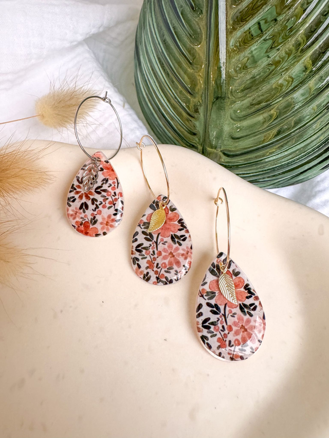Boucles d'oreilles Feuille d'automne new co.
