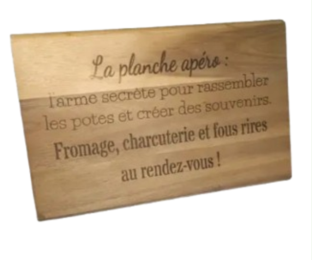 Planche à Découper Personnalisable – 25 × 16 cm (1)