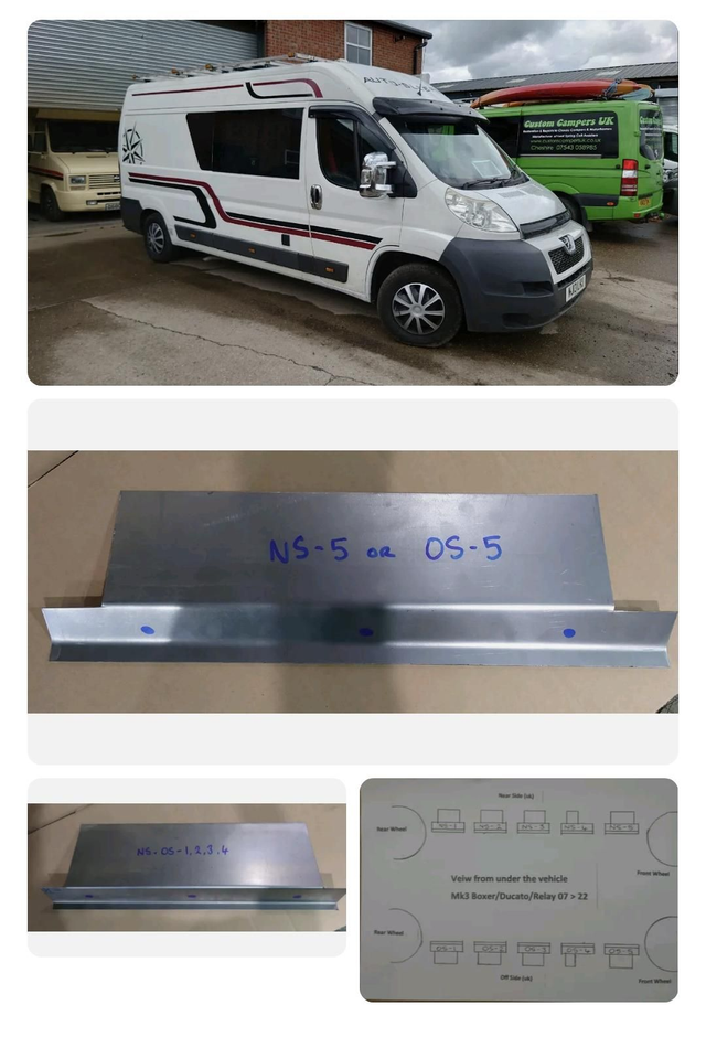 Inner sills Boxer/Ducato/Relay 07 - 24