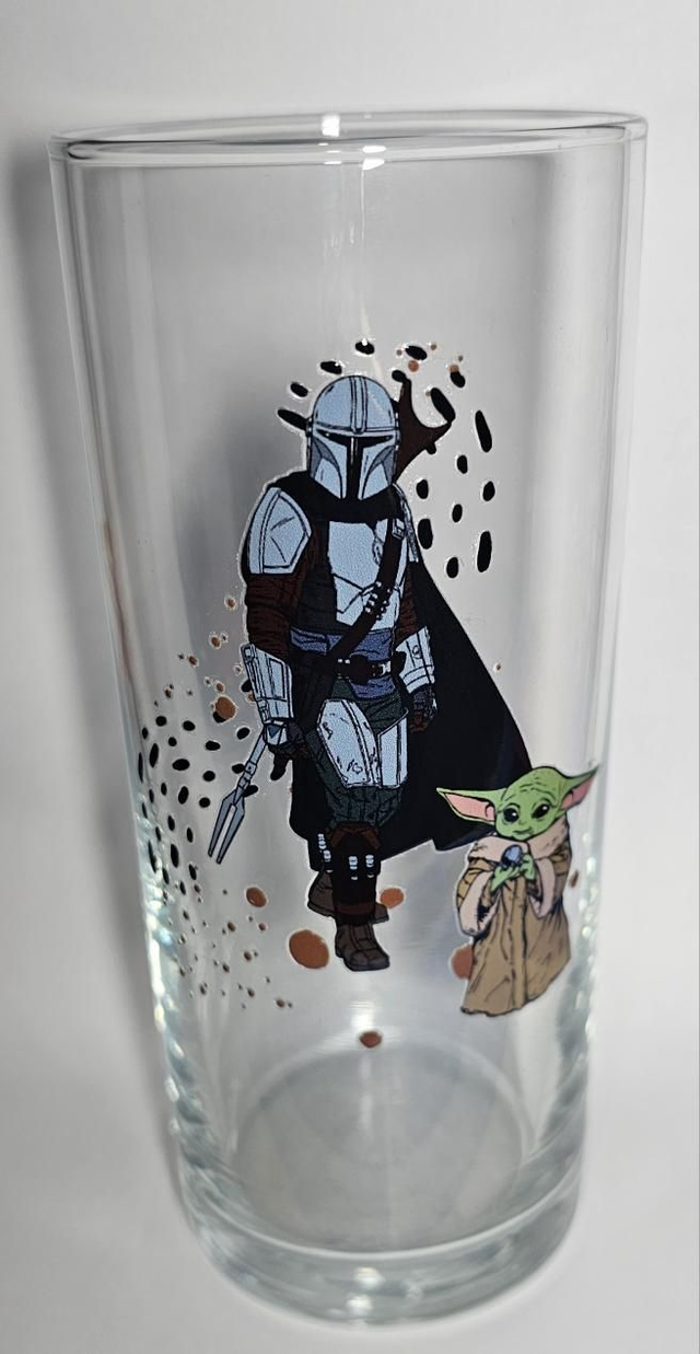 Mandalorian inspired hiball glass
