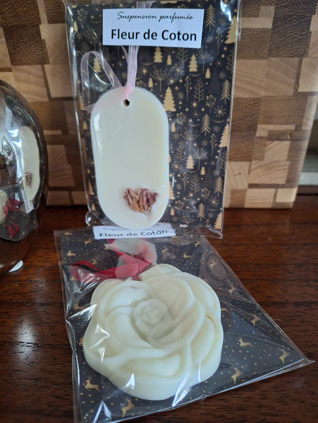 Suspension de cire parfumée Fleur de Coton