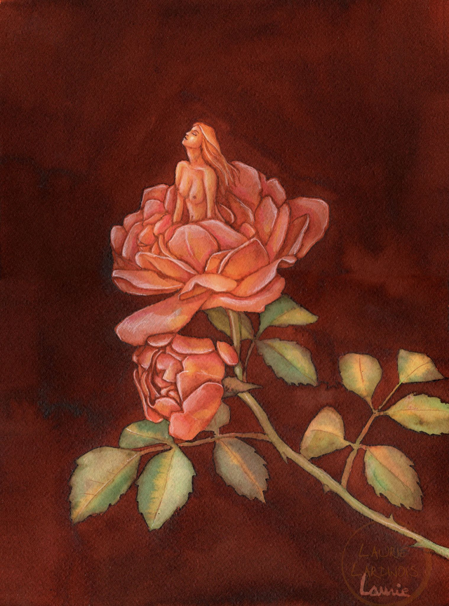 Fine art print "Smell the roses"