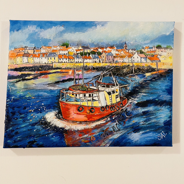 Original Painting- Seascape- Pittenweem- ‘Out to Sea’