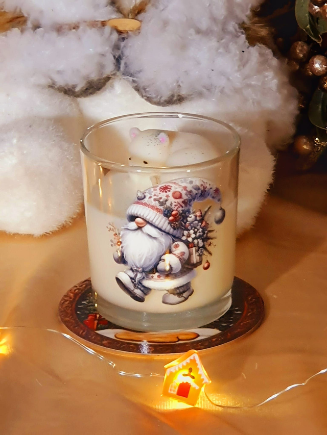 Bougie Noel Ours Douce Couverture