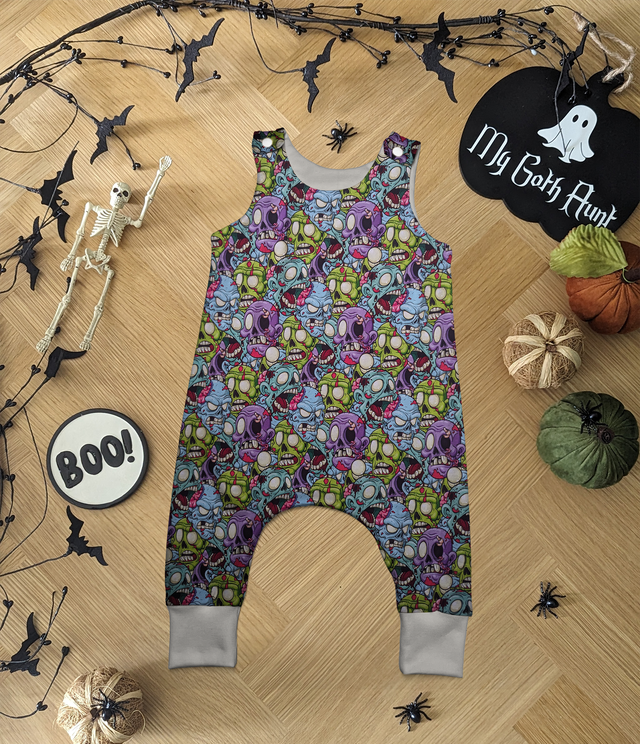 Zombie Heads Childrens Romper