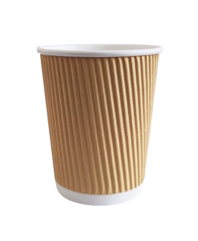 12oz Brown Disposable Hot Cup (BTC007) – Classic &amp; Reliable