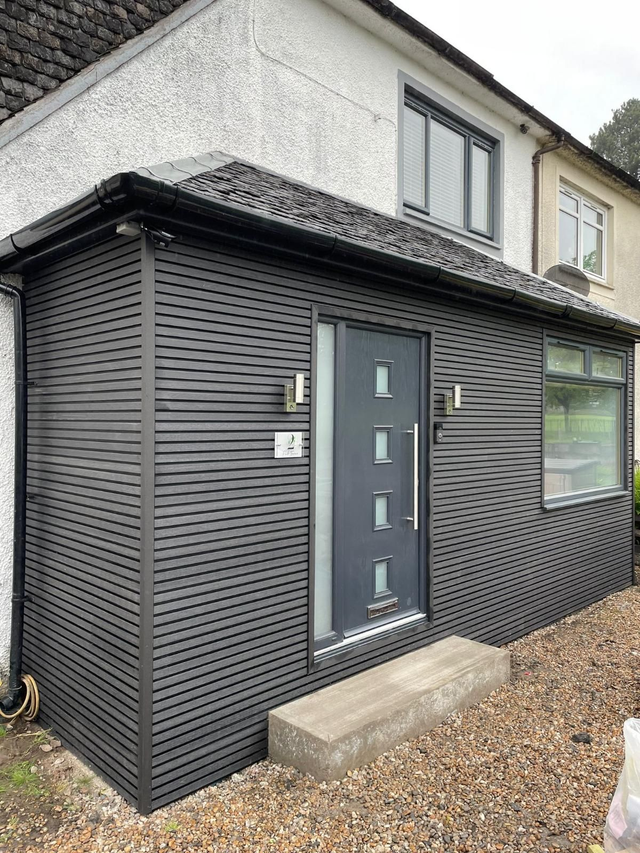 2.5m Slatted Cladding Corner