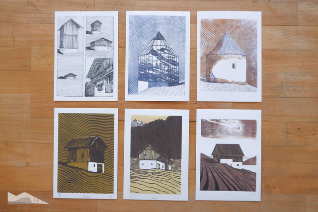Architecture postcard set