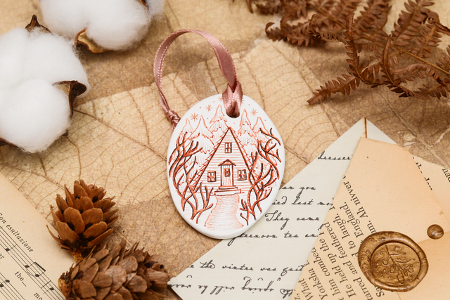 Christmas House Ornament