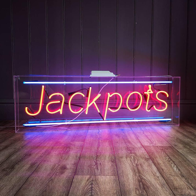 Jackpots Neon Sign