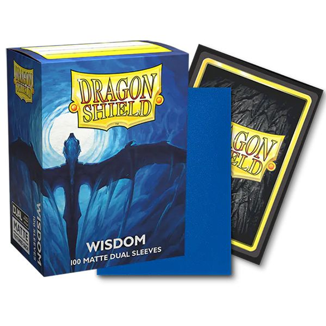 Dragon Shield - Dual Matte Standard Size Sleeves 100pk - Wisdom Blue