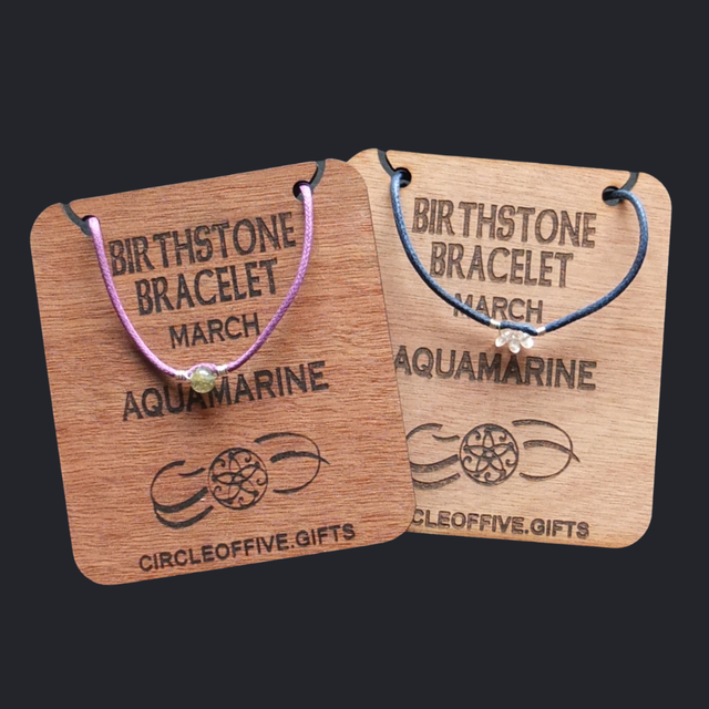 03 Birthstone Bracelet - March - Aquamarine