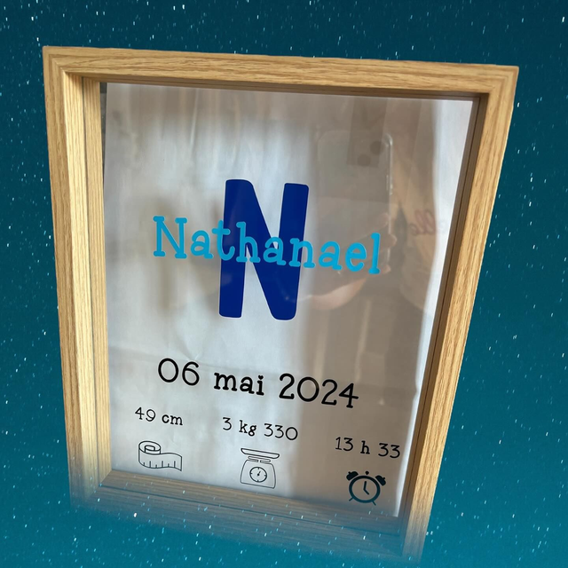 Cadre naissance garçon 