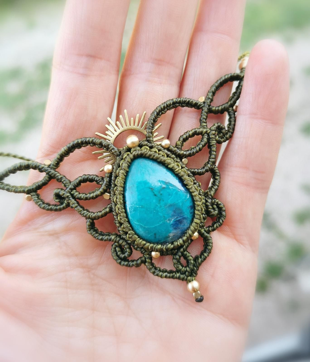 Collier solaire ~ Chrysocolle