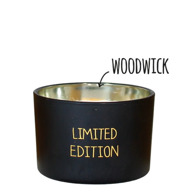 Geurkaars met houten lont (Woodwick) | Limited Edition