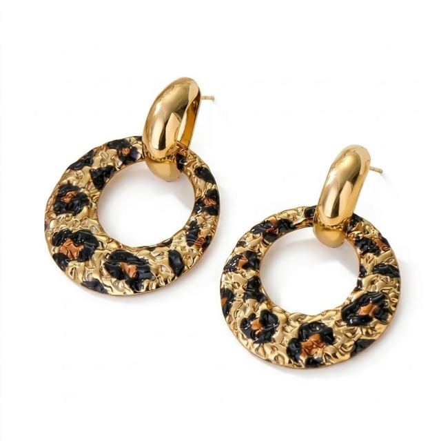 Boucles d'oreilles Léopard