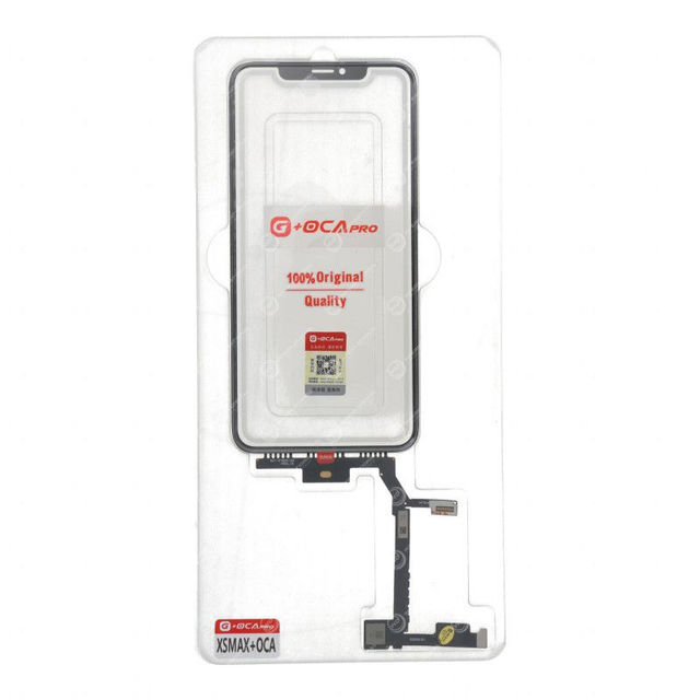 Vitre Tactile XUANHOU + OCA IPhone XS Max Noir (Version Câble Long)